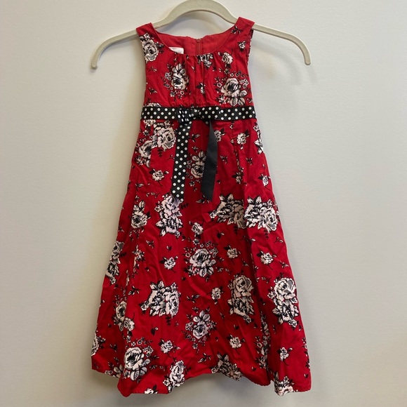 Bonnie Jean Other - Bonnie Jean Girls Red and Black Dress Size 5 EUC